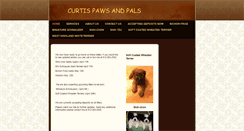 Desktop Screenshot of curtispawsandpals.com